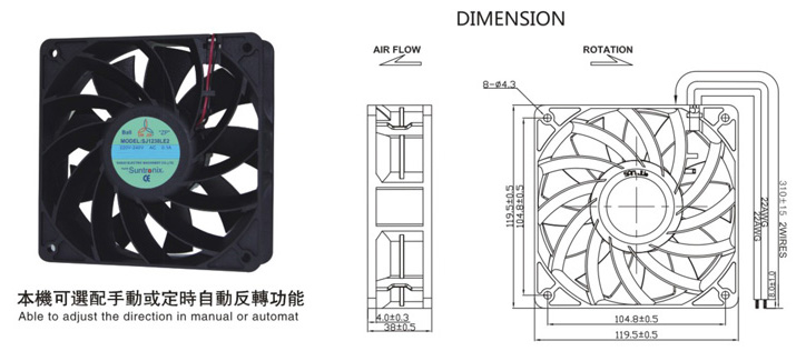 台灣好色先生TV在线下载SJ1238LE6-AEC軸流風機